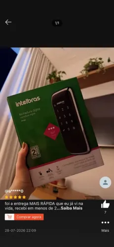 Fechadura elétrica Intelbras (Pronta entrega )