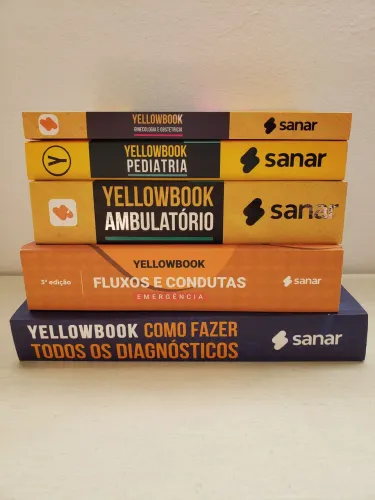 Combo Yellowbook Fluxos e Condutas, Sanar 4 ed  - 5 livros