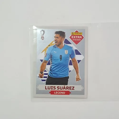 FIGURINHA EXTRA STICKER Luis Suárez PRATA