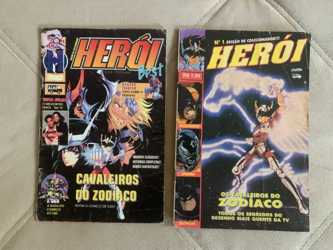 Revista herói Best 01 + Herói 01 edição com erro no texto 