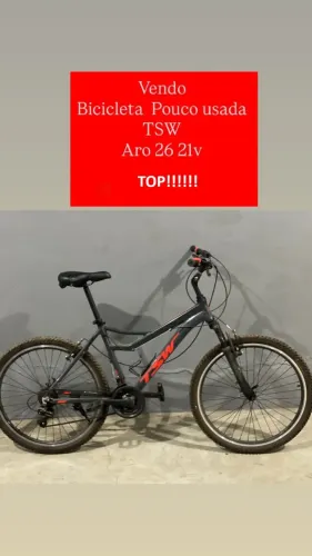 Bicicleta TSW (pouco usada) aro 26 - 21v
