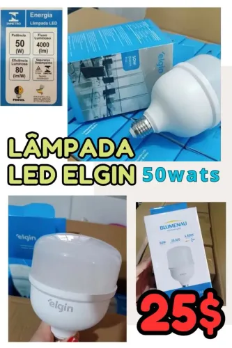 Lâmpada Elgin 50 wats luz branca