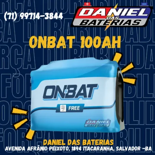 Bateria som/ caminhão 100ah Onbat (2 linha da Pioneiro), em Salvador Bahia