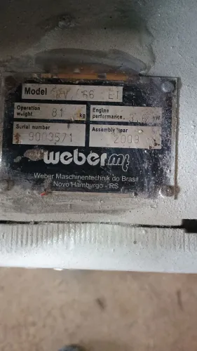 Compactador de percussão webermi elétrico em perfeito estado de conservação 