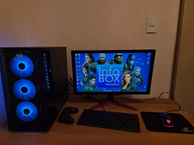 Pc gamer + monitor + brindes