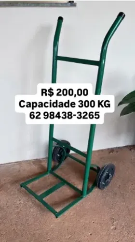 Carrinho de carga 300 kg novo armazém