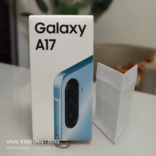 Samsung Galaxy A17 128GB Dual Chip Tela Grande Câmera de Alta Resolução Preto lacrado NF.