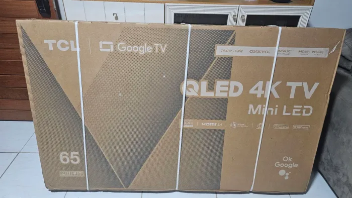 TV TCL QLED 65 4K MINI LED Google TV, 144Hz-VRR, DOLBY VISION IQ +ATMOS