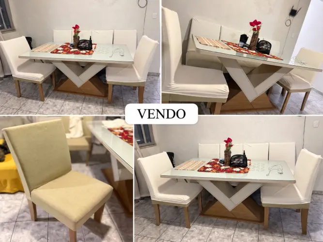 Vendo MESA 6 lugares usada 650$