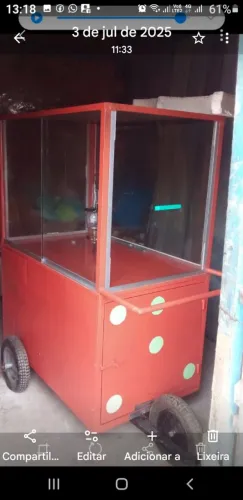 Carrinho para batata frita e outros lanches 