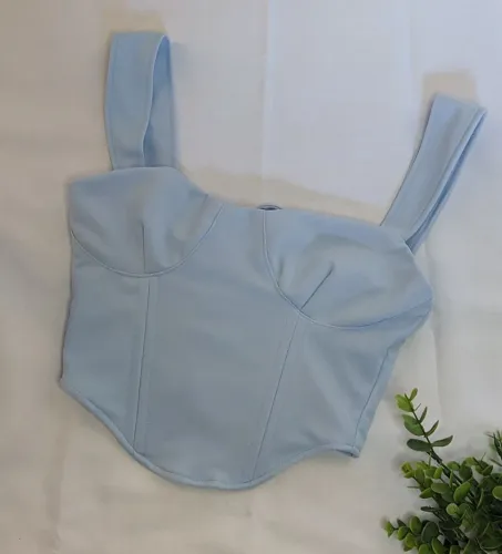 cropped estilo corset