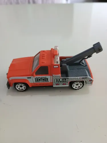 Carrinho Matchbox carrinho miniatura GMC Wrecker laranja loose