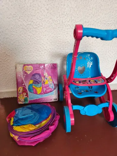 Barraca e carrinho de boneca