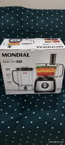 MULTIPROCESSADOR TURBO CHEF 3 EM 1 MONDIAL ZERADO NA CAIXA!!!