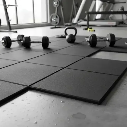 Piso de borracha fit para academia 