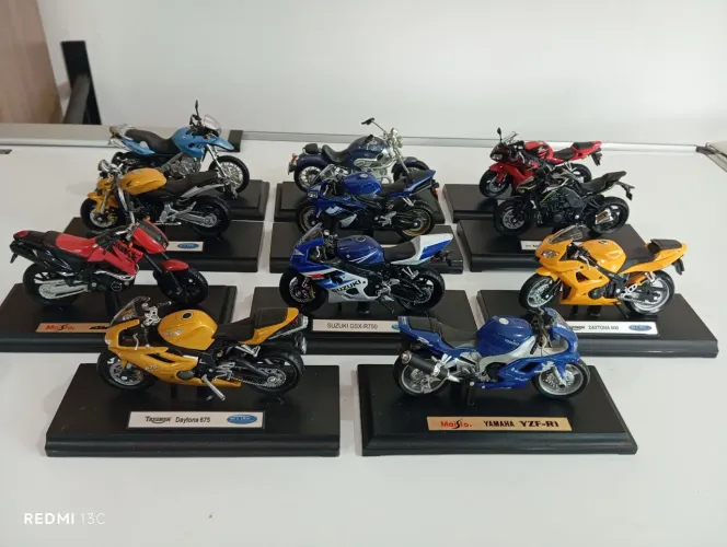 Lote Miniaturas Motos - Maisto/Welly - escala 1/18