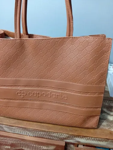 Bolsa capodarte, grande 40x32. Caramelo