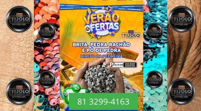 brita carga fechada direto da pedreira 