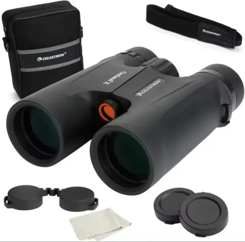 BINOCULO CELESTRON OUTLAND X 10X42 BAK-4 MULTIREVESTIDO IMPERMEÁVEL NOVO, PRETO, NA CAIXA 