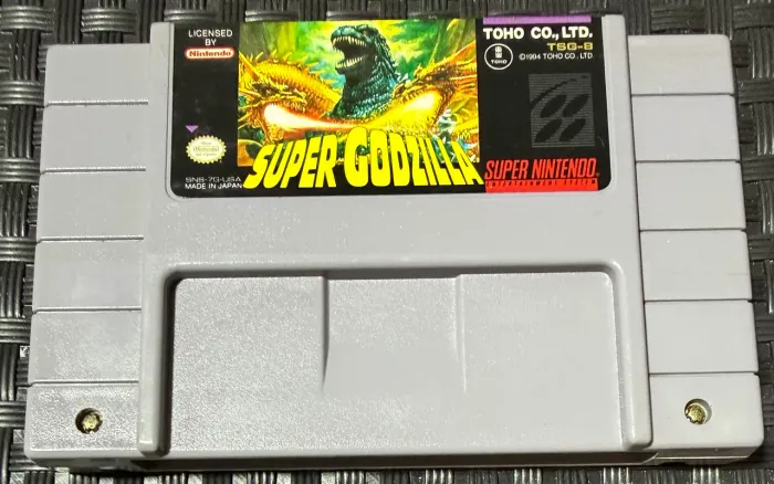 Super Godzilla Original SNES Americano Super Nintendo