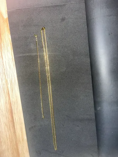 Corrente e pulseira banhada 18 k