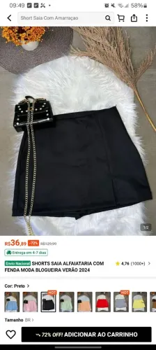 Short saia g ( novo)