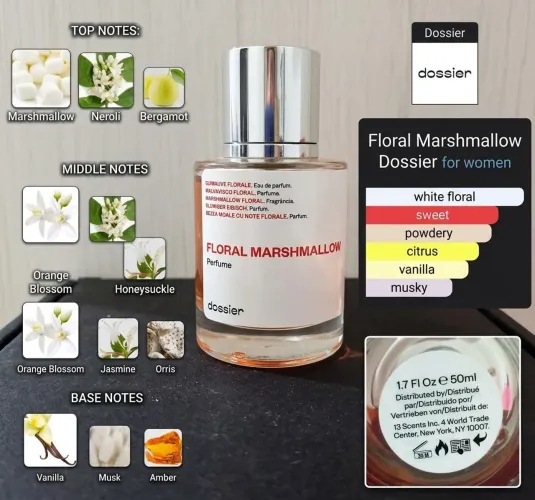 Dossier Floral Marshmallow EdP ~20-22ml (Inspiração Love Don't Be Shy)