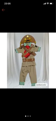 Roupa festa junina cangaceiro