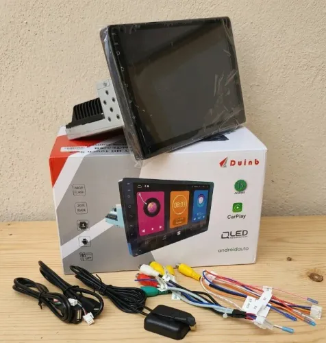 Central multimídia 9 polegadas Android 1DIN Carplay 2gb ram 64gb armazenamento