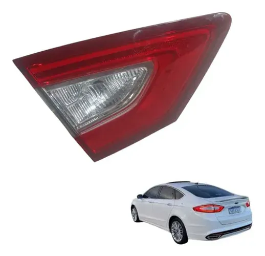 Lanterna Tampa Traseira Esquerda Ford Fusion 2014 A 2018 Esquerdo/motorista Vermelho
