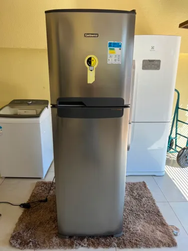 Geladeira Continental Inox 398lts Frost Free Semi Nova - Entrega Grátis