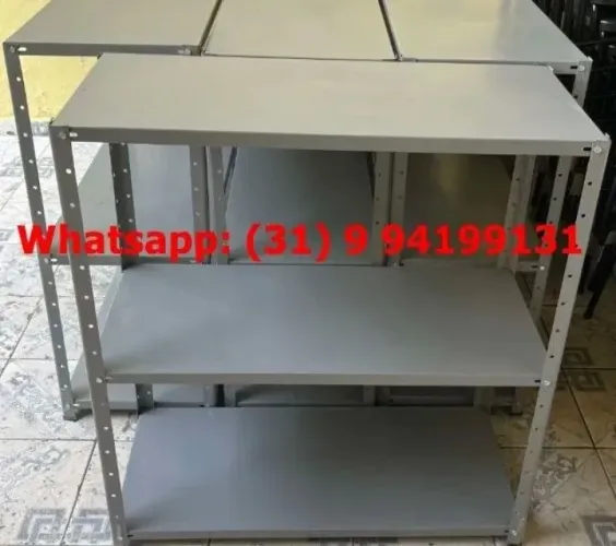 Estantes de aço 3 bandejas 40 cm profundidade Novas Frete Gratis
