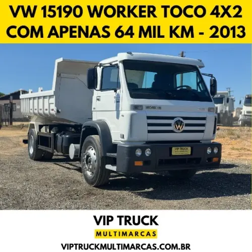 Volkswagen VW 15190 Worker com apenas 64 mil km Toco 4x2 Caçamba Basculante