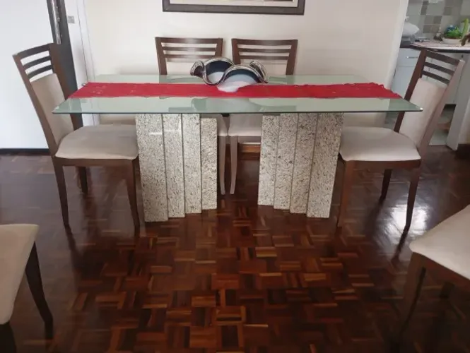 Mesa de jantar retangular 