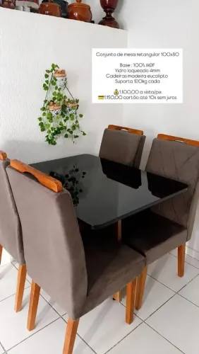 MESA 4 LUGARES RETANGULAR