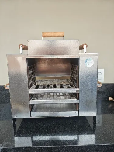Churrasqueira inox para apartamento sem fumaça 