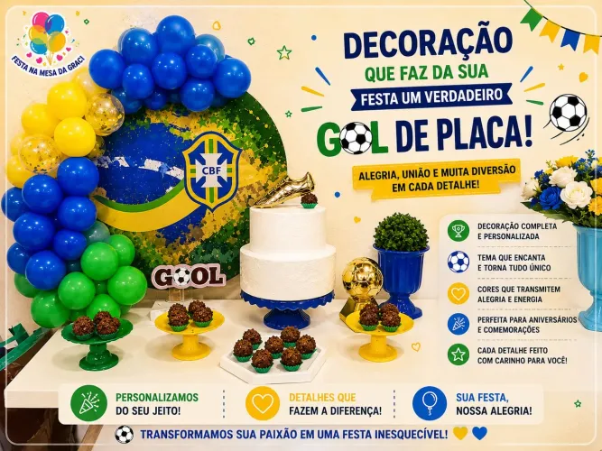 Mini festa na mesa