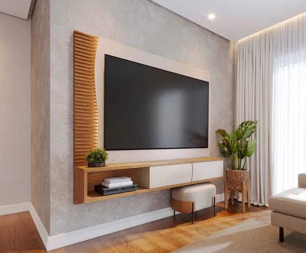 Painel tv Egeu luz led suporta tv até 65 polegadas / pague na entrega / entregamos em 24h