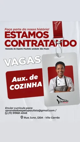 VAGA DE EMPREGO- INICIO IMEDIATO