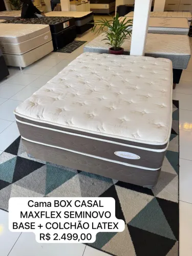 Colchão de casal MAXFLEX LÁTEX SEMINOVO - Entrego!