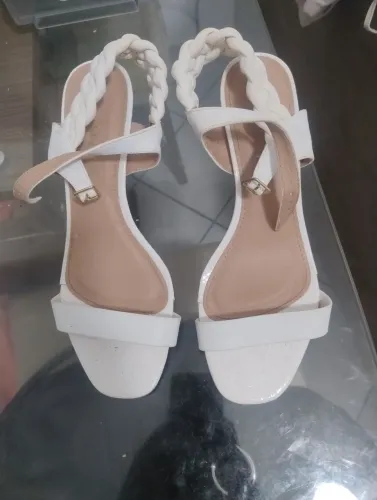 Sandália Via Scarpa de Salto Banca 38