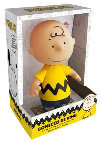 BONECO ARTICULADO CHARLIE BROWN ORIGINAL VINIL ATÓXICO