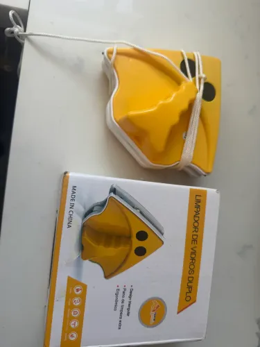 Limpador Magnético Duplo para Vidros - Novo com Caixa e Refis