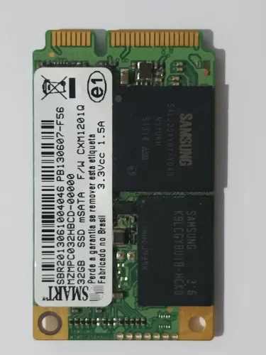 VENDO - SSD mSATA 32GB (Part Number: MZMPC032HBCD-00000) - R$ 25,00