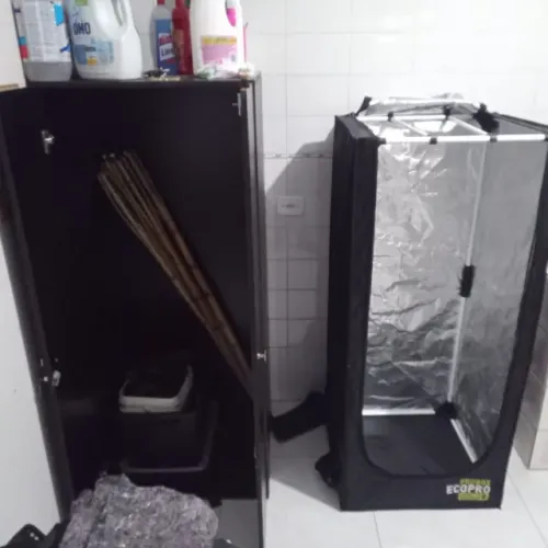 Grow / Estufa EcoBox 60x60x120cm Completa, já com Luz, com ou sem armário por fora. Nova!!