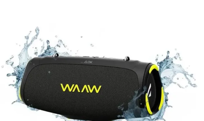 Caixa de Som Bluetooth Waaw by Alok Boom 40W RMS Prova D´ Água 26 horas de bateria - Preto
