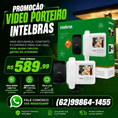 Video Porteiro Intelbras IVR-4 Venda instalação Manutenção
