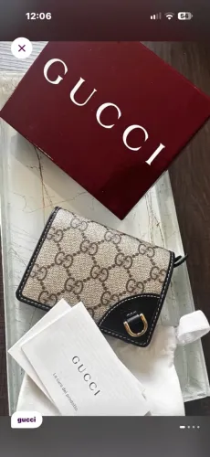 CARTEIRA GUCCI original em canvas gg suprema