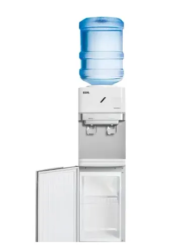 Bebedouro de Coluna para Garrafão com Armário EOS Mineralle Compressor branco EBC01PCA 220