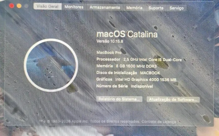 Macbook pró 2012